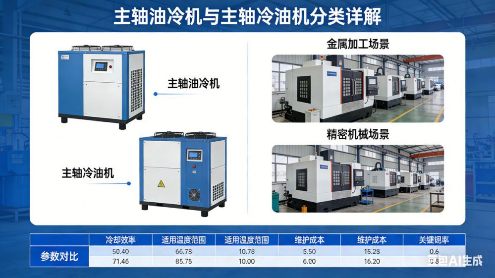 主轴油冷机与主轴冷油机分类详解，适配不同工业场景需求